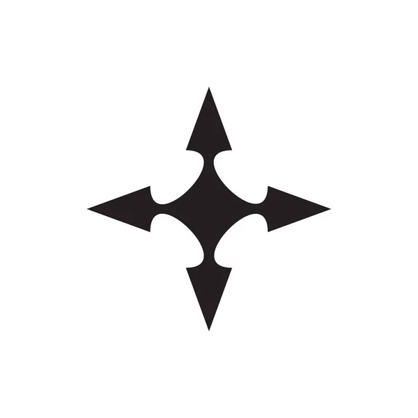 Ninja Dart Logo Design Vektor Vorlage — Stockvektor