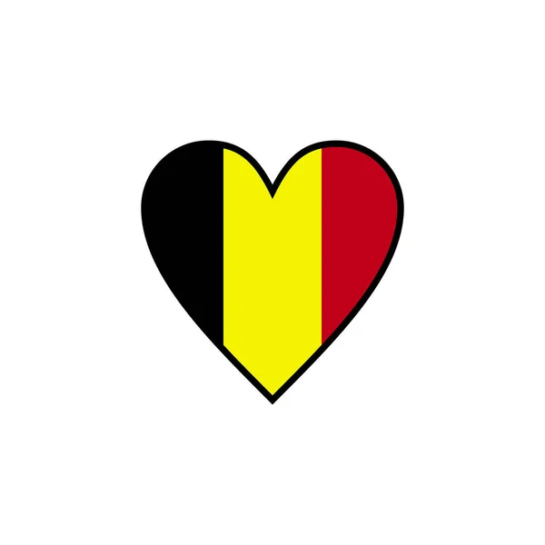 Векторный Шаблон Логотипа Бельгии — стоковый вектор