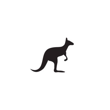 Kangaroo icn logo design vector template