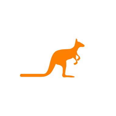 Kangaroo icn logo design vector template