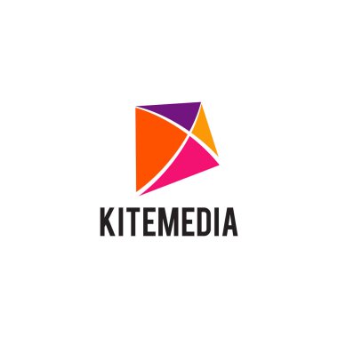 Kite icon logo design vector template