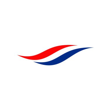 Netherland flag icon logo design vector template