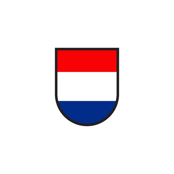 Szablon Wektora Projektu Flagi Niderlandów — Wektor stockowy