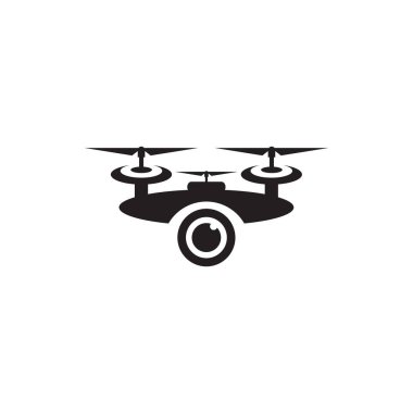 Drone teknolojisi logo tasarım vektör şablonu
