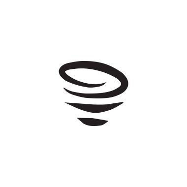 Kasırga simgesi logo tasarım şablonu