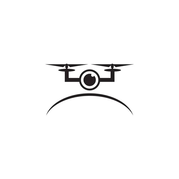 Modelo Vetor Design Logotipo Tecnologia Drone — Vetor de Stock