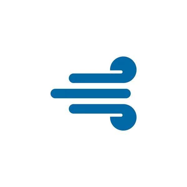 Wind Pictogram Logo Ontwerp Vector Template — Stockvector