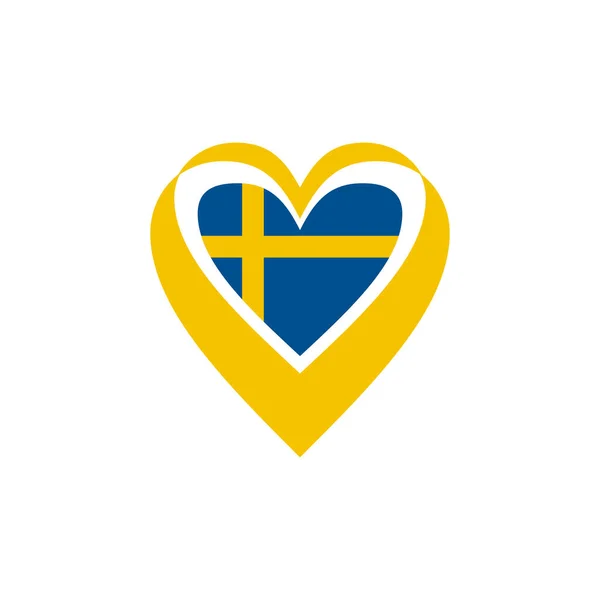 Szablon Wektora Projektu Logo Flagi Szwecji — Wektor stockowy