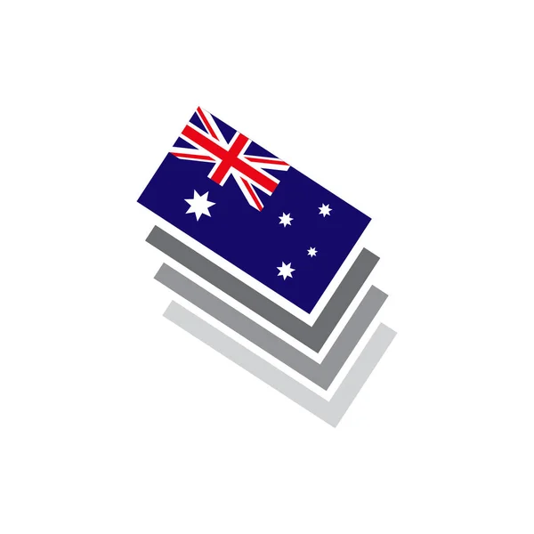 Modello Vettoriale Design Del Logo Made Australia — Vettoriale Stock