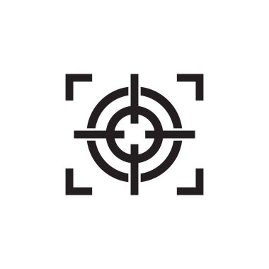 Hedef logo tasarım şablonu vuruluyor