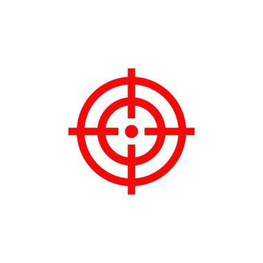 Hedef logo tasarım şablonu vuruluyor