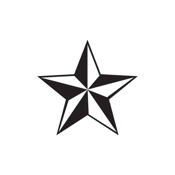 Estrella Icono Logo Diseño Vector Plantilla — Vector de stock