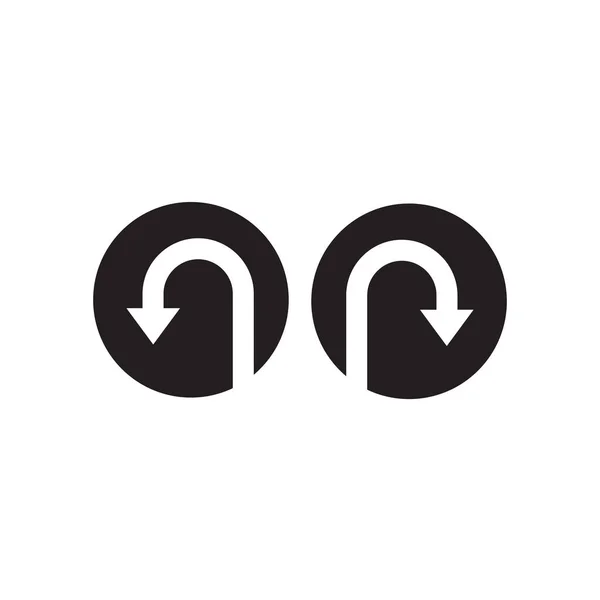 Links Und Rechts Zeichen Symbol Logo Design Vektor Vorlage — Stockvektor