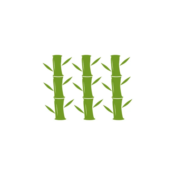 Bambu Árvore Logotipo Design Vetor Modelo — Vetor de Stock