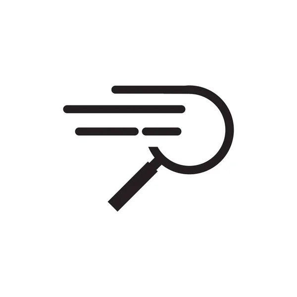 Conception Logo Recherche Incorporé Avec Modèle Loupe — Image vectorielle