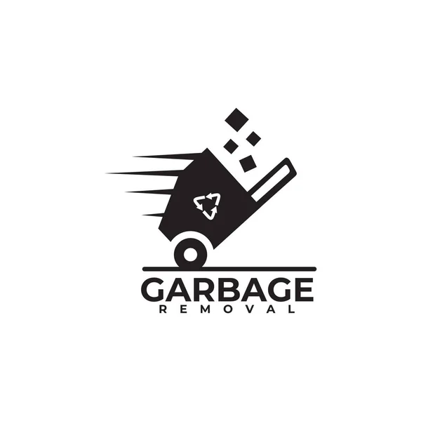 Müllbeseitigung Firma Logo Design Vektor Vorlage — Stockvektor