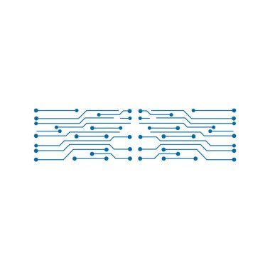 Elektrik devresi vektör logo tasarım şablonu