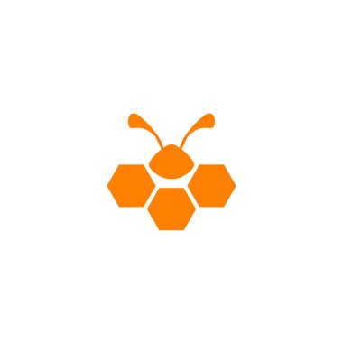 Arı çiftçiliği logo tasarım vektör şablonu