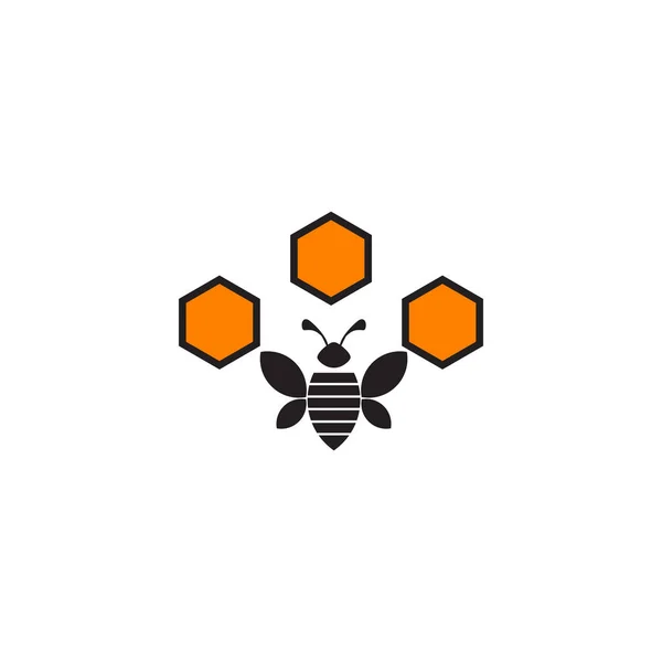 Μοντέλο Φορέα Σχεδιασμού Λογότυπου Μελισσών — Διανυσματικό Αρχείο