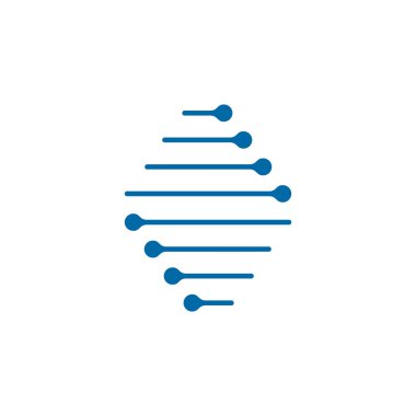 DNA simgesi logo tasarım vektör şablonu