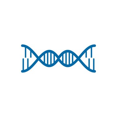 DNA simgesi logo tasarım vektör şablonu