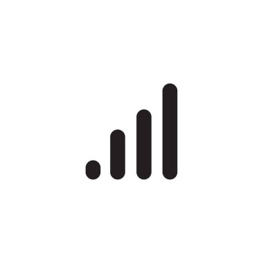 Sinyal simgesi logo tasarım şablonu
