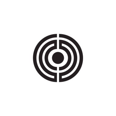 Sinyal simgesi logo tasarım şablonu