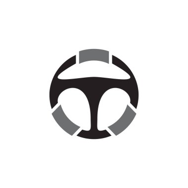 Sürücü kursu logo tasarım vektör şablonu