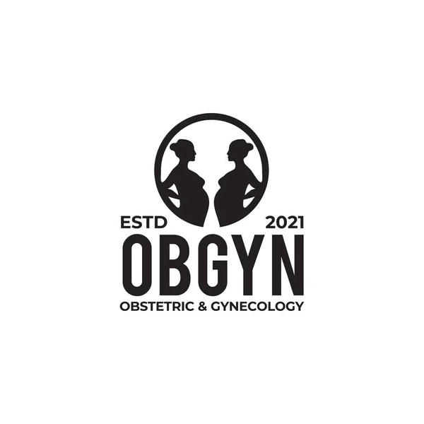 Векторный Шаблон Логотипа Клиники Obgyn — стоковый вектор