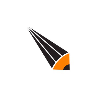 Kalem simgesi logo tasarım vektörü şablonu