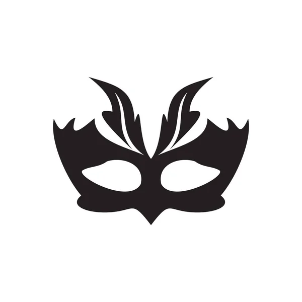 Masquerade Mask Logotyp Design Vektor Mall — Stock vektor