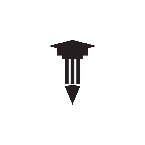 Bleistift Symbol Logo Design Vektorvorlage — Stockvektor