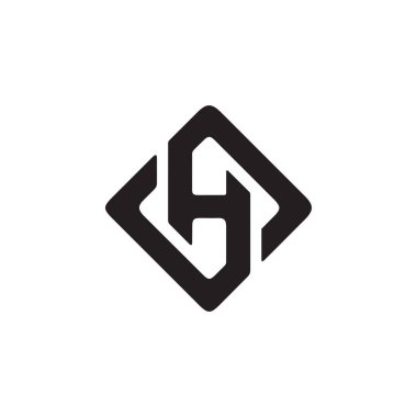 Basit H başlangıç harfi logo tasarım vektörü şablonu