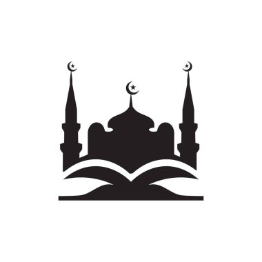 İslam eğitim okulu veya üniversite vektör logosu tasarımı
