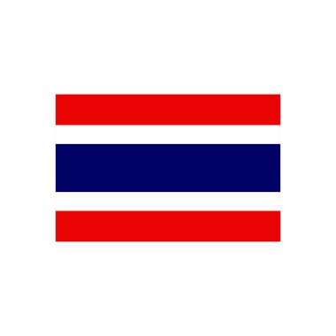 Tayland bayrak simgesi logo tasarım şablonu