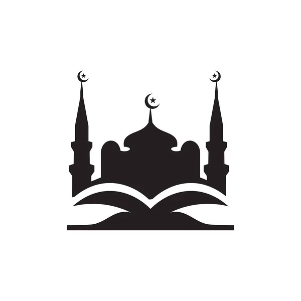 伊斯兰教育学校或大学矢量标识设计 — 图库矢量图片