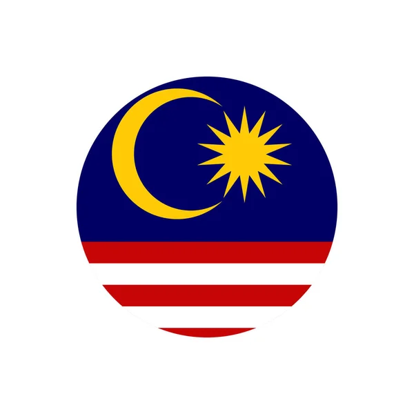 Malaysia Flagga Ikon Logotyp Design Vektor Mall — Stock vektor