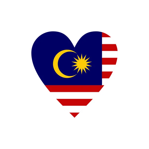 Bandera Malasia Icono Logo Diseño Vector Plantilla — Vector de stock
