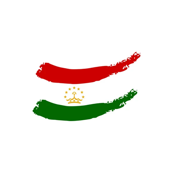 Tadzjikistan Flagga Ikon Logotyp Design Vektor Mall — Stock vektor