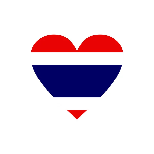 Tailandia Bandera Icono Logotipo Diseño Vector Plantilla — Vector de stock