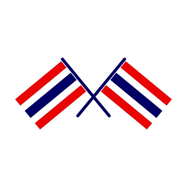 Вектор Дизайну Прапора Таїланду — стоковий вектор