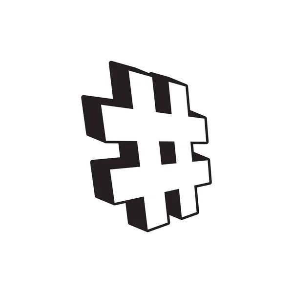 Hashtag Symbol Symbol Logo Vektordesign — Stockvektor