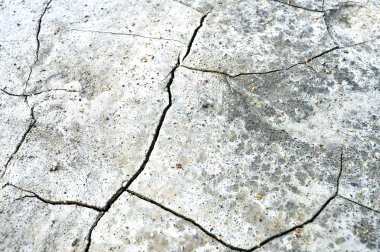 Kuru kırık topraktan ısı şeklinde doğal doku