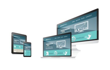 farklı cihazlar ile yanıt veren web tasarım.