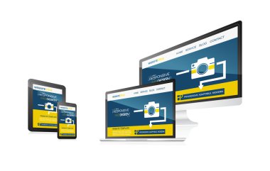 farklı cihazlar ile yanıt veren web tasarım.