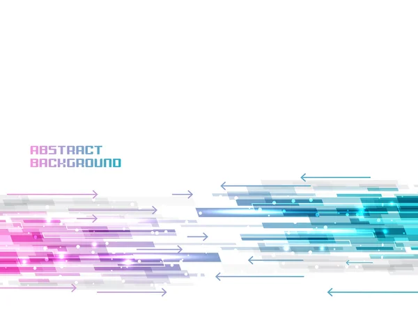 Fondo abstracto con líneas rectas brillantes, purpurina y flechas . — Archivo Imágenes Vectoriales