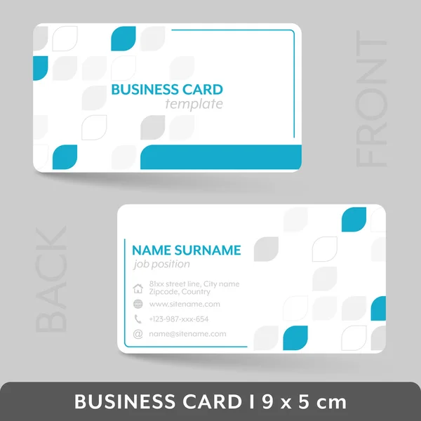 プレゼンテーション企業や個人のビジネス カード テンプレート. — ストックベクタ