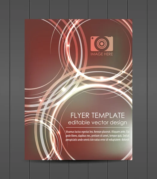 Flyer d'affaires abstrait ou design de couverture — Image vectorielle