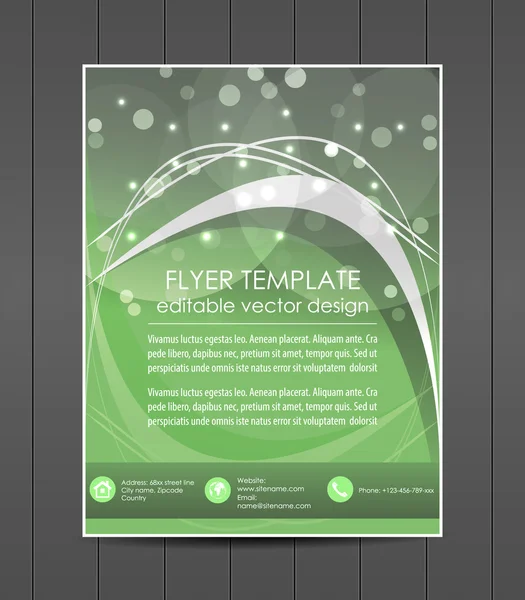 Flyer d'affaires abstrait ou design de couverture — Image vectorielle