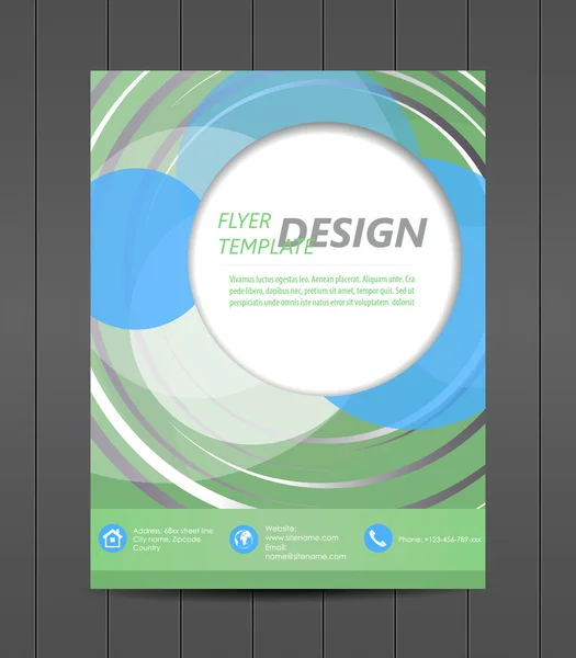 Professionelle Business-Flyer-Vorlage, Cover-Design, Corporate Banner — Stockvektor